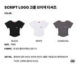 スクリプトロゴクロップⅤネックTシャツ (SCVKNK-104)