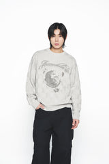 25SS ダメージウォッシュドワイドカーゴパンツ ブラック