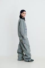 VARIETY PATCH SUPER WIDE VENTILATION PANTS ASH BLUE