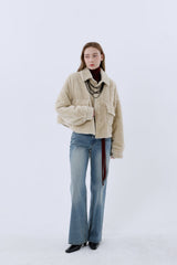 SHEARLING POCKET COAT_BEIGE
