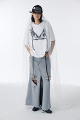 ブラスプレーグラフィックTシャツ (ホワイト)