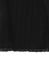 レースフリルミニドレス (Black)