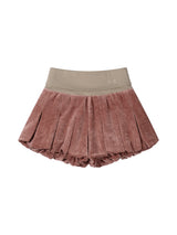FOLDED BUBBLE SKORT (RED)