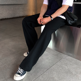 genie 366 straight cotton banding wide pants
