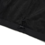 KIRSH PLAIN INCISION WOVEN WINDBREAKER - BLACK 