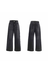 Washed Spine Studded Denim
