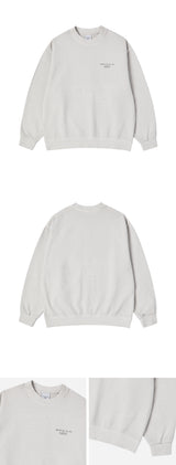 25SS PIGMENT BASIC LOGO SWEATSHIRT LIGHT GREY