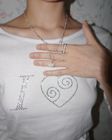[925SILVER] PURE ROSE PENDENT NECKLACE