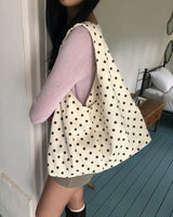パーキン コーデュロイ ドット ショルダーバッグ