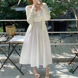 【BELLIDE MADE】ツーレングスメリーフレアレイヤードワンピース