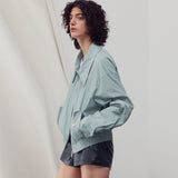 ELASTICATED HEM BOMBER JUMPER