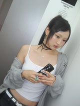 イチョスエードネックレス