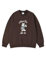 25FW ACベアウェルカムスウェットシャツ ダークブラウン