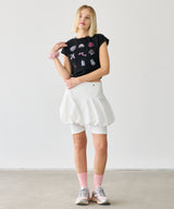 BALLOON MINI SKIRT WHITE