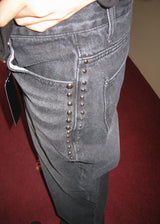 STUD BLACK DENIM