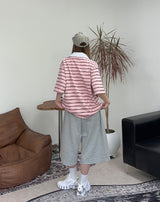 Aaron Multi-Stripe Collar Tee
