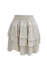 Ariel flare skirt (beige)