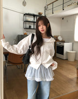 キャシーシースルーフリルスカート