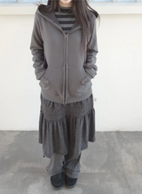 bold shirring skirt
