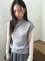 ザイナテンセルUネックシースルーフラワーレイヤード長袖Tシャツ