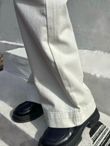 HEMLINE WHITE DING DENIM PANTS code 25010