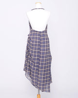 Aurora Halter Draping Asymmetrical Chiffon Dress