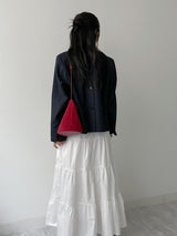 Back-button Single Loose-fit Short Jacket