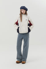 COLOR BLOCK RAGLAN JUMPER [WHITE]