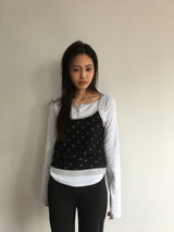 リエージュ ボタン ボートネック Tシャツ(3color)