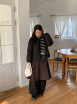 Hugit Stripe Banding Midi Skirt