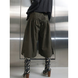 V-YOKE GATHERED PANTS