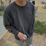 ASCLO ピグメントスリーブレタリング T シャツ (3color)