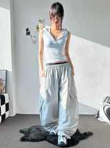 Grade Nylon Cargo Balloon Pants 4color
