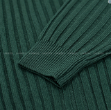  Isabelle Vienna V-Neck Loose Fit Ribbed Long Sleeve Knit