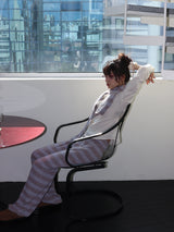 STRIPE KNIT PANTS (PURPLE)