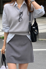[Lè made/7,000 Sold] ルメイド ベーシック Vネック ベスト