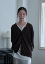 Cosy Alpaca Cardigan (Brown)