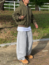 Balloon double knee sweatpants
