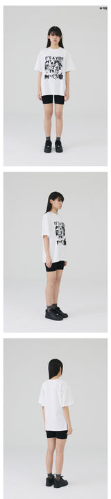 CAT FACES T SHIRT