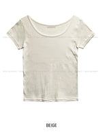[1+1] エブリデイUネックルーズフィットショートスリーブTシャツ