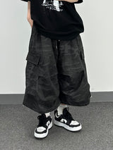 camo cargo cotton shorts