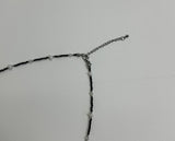 No.1228 black & white beads necklace