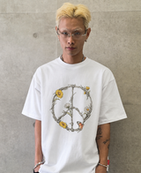 VENTIQUE ピースグラフィックTシャツ 2color