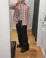 No.1835 P check SHIRT (8color)