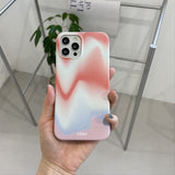 [blue squiggly gradation hard case]