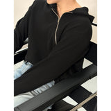 [Unisex] サイドジッパーフードニットスリーブ(3color)