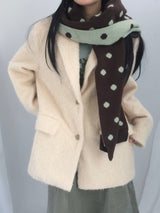 Hairy cream jacket