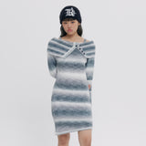 GRADATION KNIT DRESS