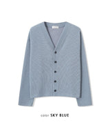 (UNISEX) Knitted V-Neck Cardigan