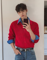 Carnel Mild Collar Knit Cardigan